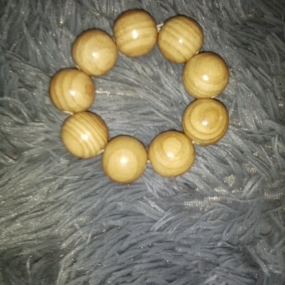 Cute Wood Ball Bracelet